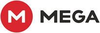 MEGA logo: Kim Dotcom, CC BY-SA 3.0, via Wikimedia Commons MEGA